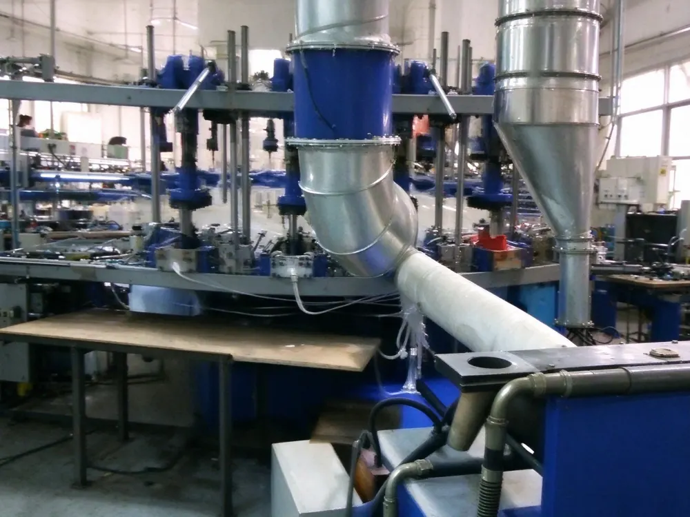 Footwear supporting production machine